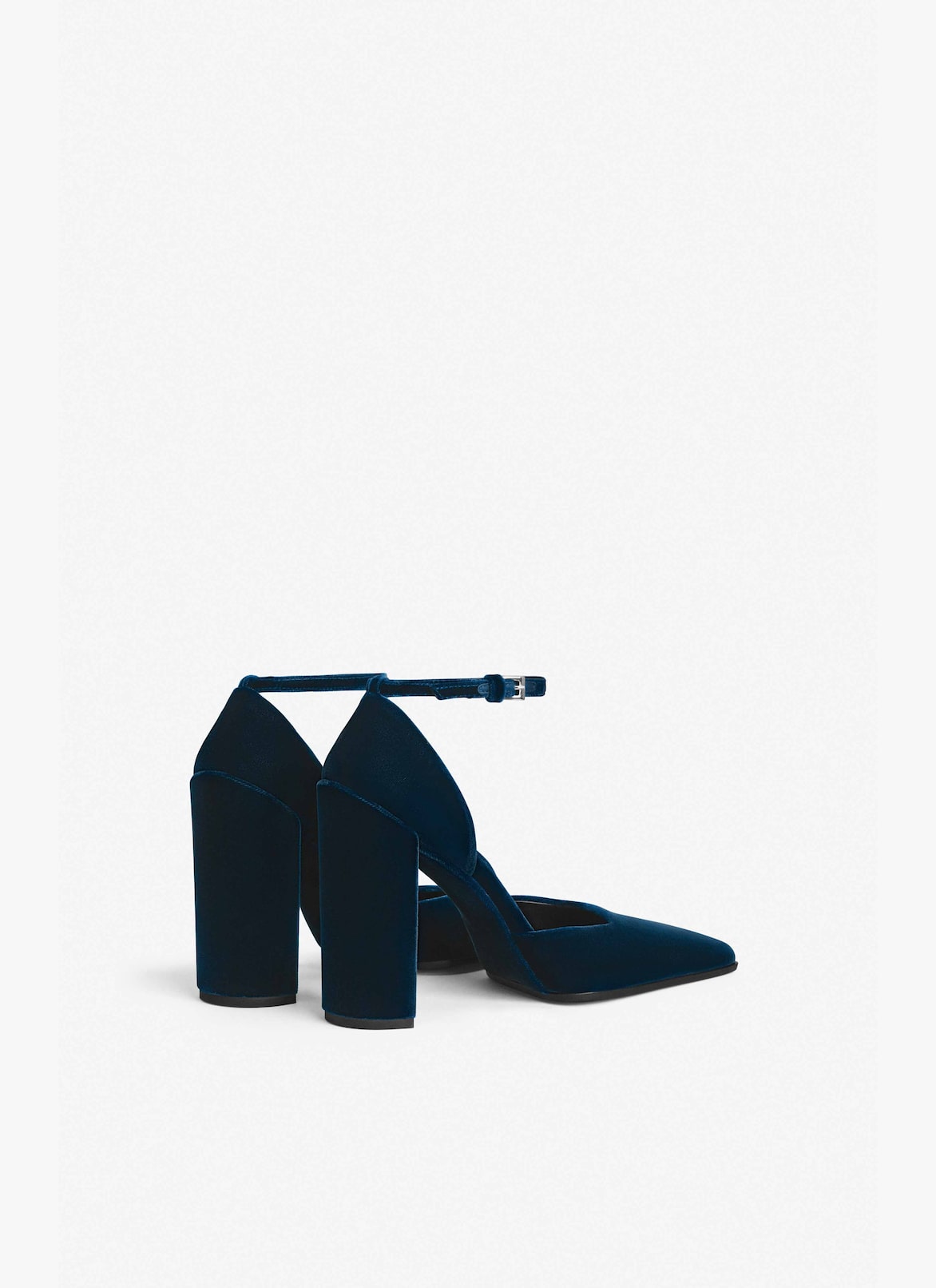 SQUARE D'ORSAY PUMPS IN VELVET ALAÏA DARK PETROL SQUARE D'ORSAY PUMPS IN VELVET